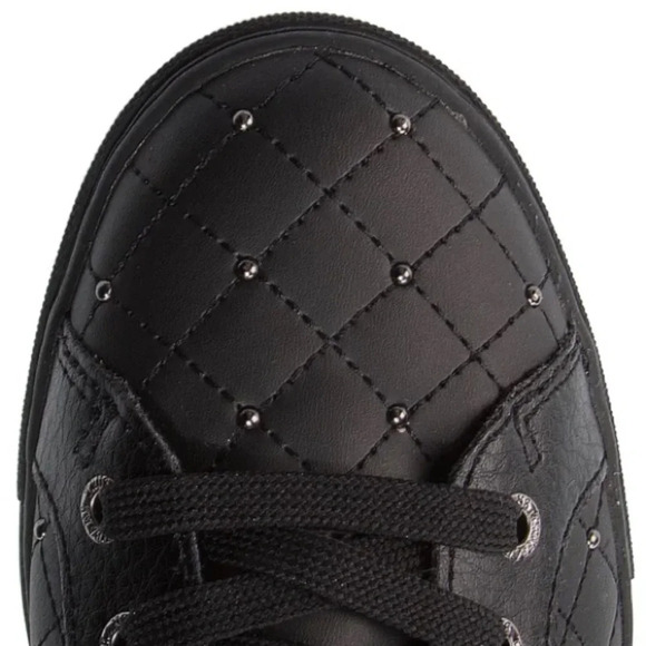 TRUSSARDI JEANS Combat Ecoleather Boot w Buckle SIZE 7.5/8 Chic Funky - Picture 4 of 7